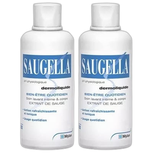 【Saugella】Dermoliquid 500 mL <16.9 fl oz> 2pc Set