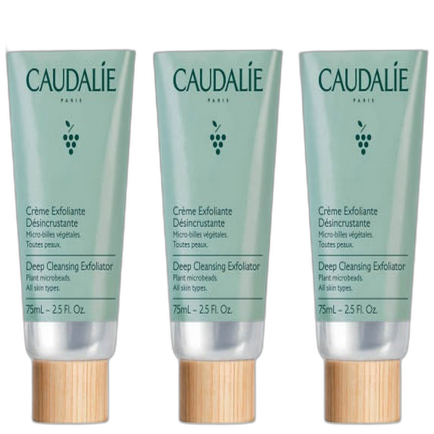 【CAUDALIE】ヴィノクリーン エクスフォリエイティング ピュリファイング クリーム 75 mL <2.5 fl oz> 3個セット