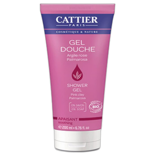 【Cattier】Soothing Shower Gel Pink Clay Palmarosa 200 mL <6.8 fl oz>