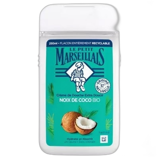 【Le Petit Marseillais】Extra Soft Coconut Cream Shower 250 mL <8.5 fl oz>