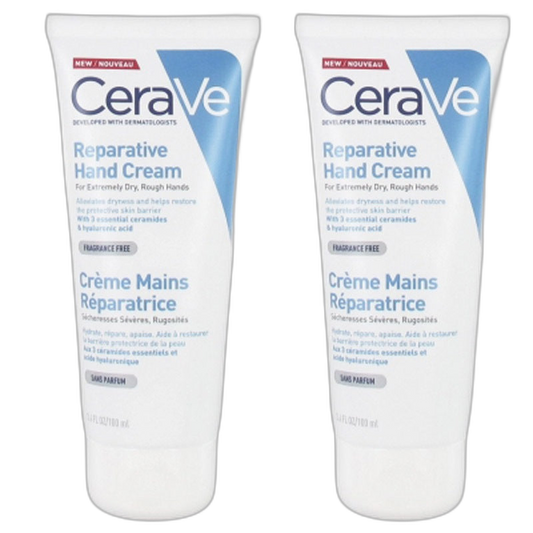 【CeraVe】Crème Réparatrice pour les Mains 100 mL <3.4 fl oz> 2 pièces