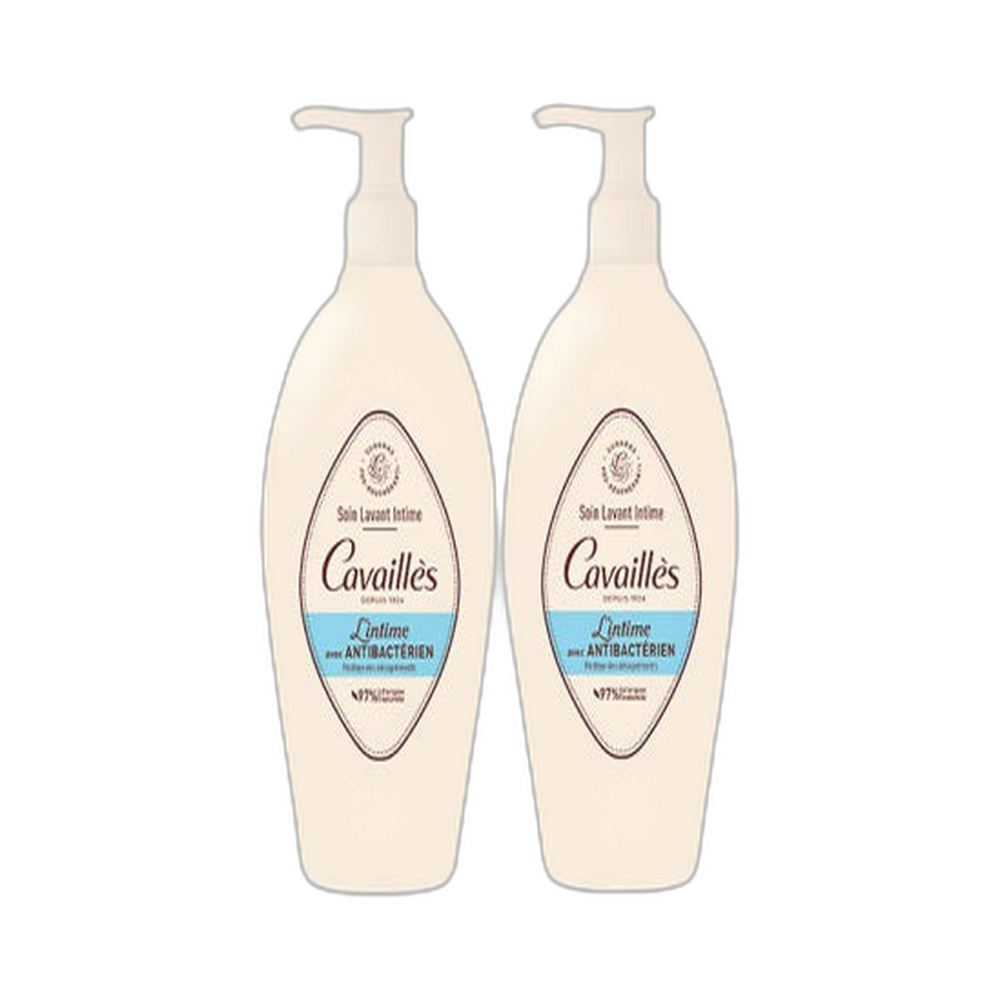 【Rogé Cavaillès】Soin Intime Anti-Bactérien 250 mL <8.5 fl oz> ensemble de 2 pièces