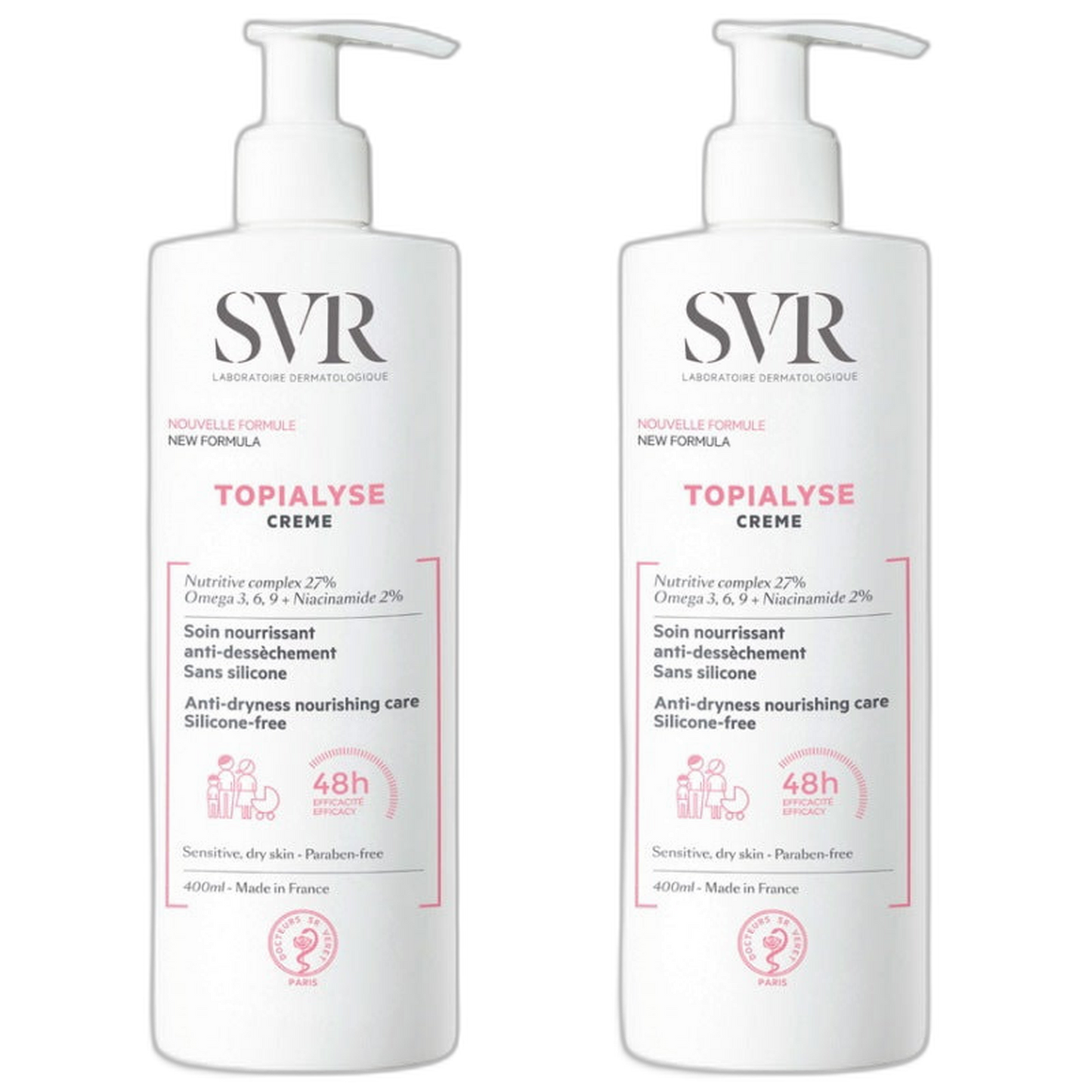 【SVR】Topialyse 乳霜 400 mL <13.5 fl oz> 2件組合