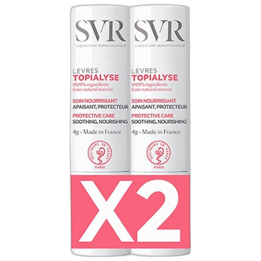 【SVR】Topialyse Lip Balm Duo Stick 4 g <0.14 oz> 2pc set
