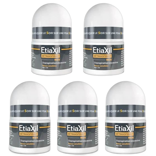 【Etiaxil】DETRANSPIRANT MEN SENSITIVE SKIN ROLL‑ON 15ml <0.5 fl oz> 5pc