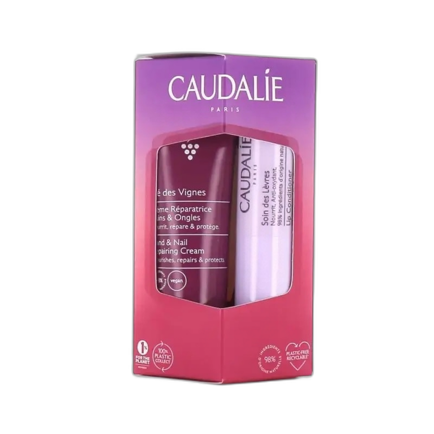 【CAUDALIE】テ デ ヴィーニュ ハンドクリーム 30 mL <1.0 fl oz> & リップケア 4.5 g <0.16 oz>
