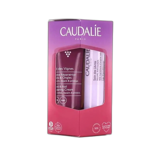 【Caudalie】Crème pour les Mains Thé Des Vignes 30 mL <1.0 fl oz> & Baume à Lèvres 4.5 g <0.16 oz>