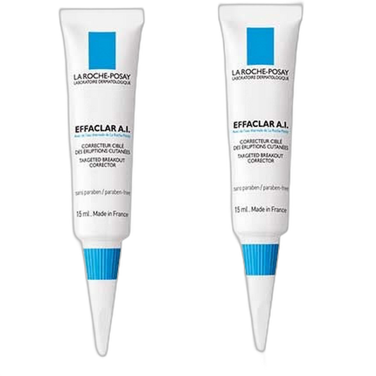 【La Roche-Posay】Effaclar A.I. 15 mL <0.51 fl oz> Ensemble de 2 pièces