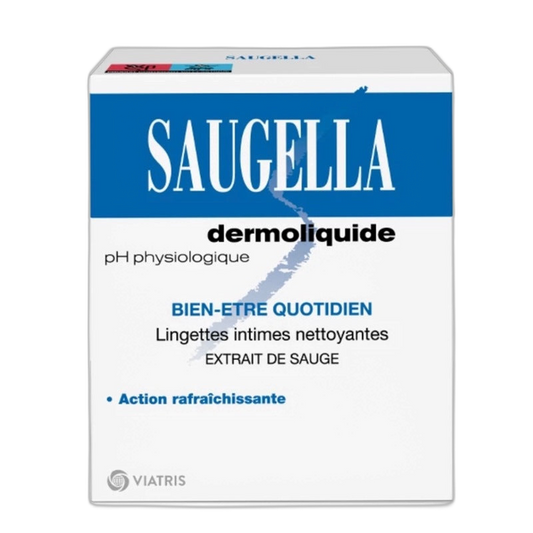 【Saugella】Dermoliquide Cleansing Wipes 10 Wipes