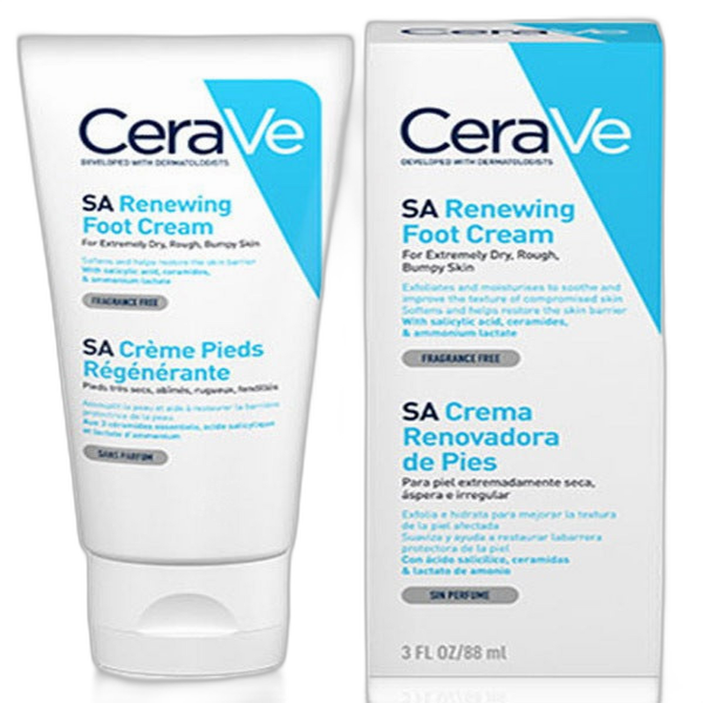 【CeraVe】Crème Régénérante pour les Pieds 88 mL <3.0 fl oz>
