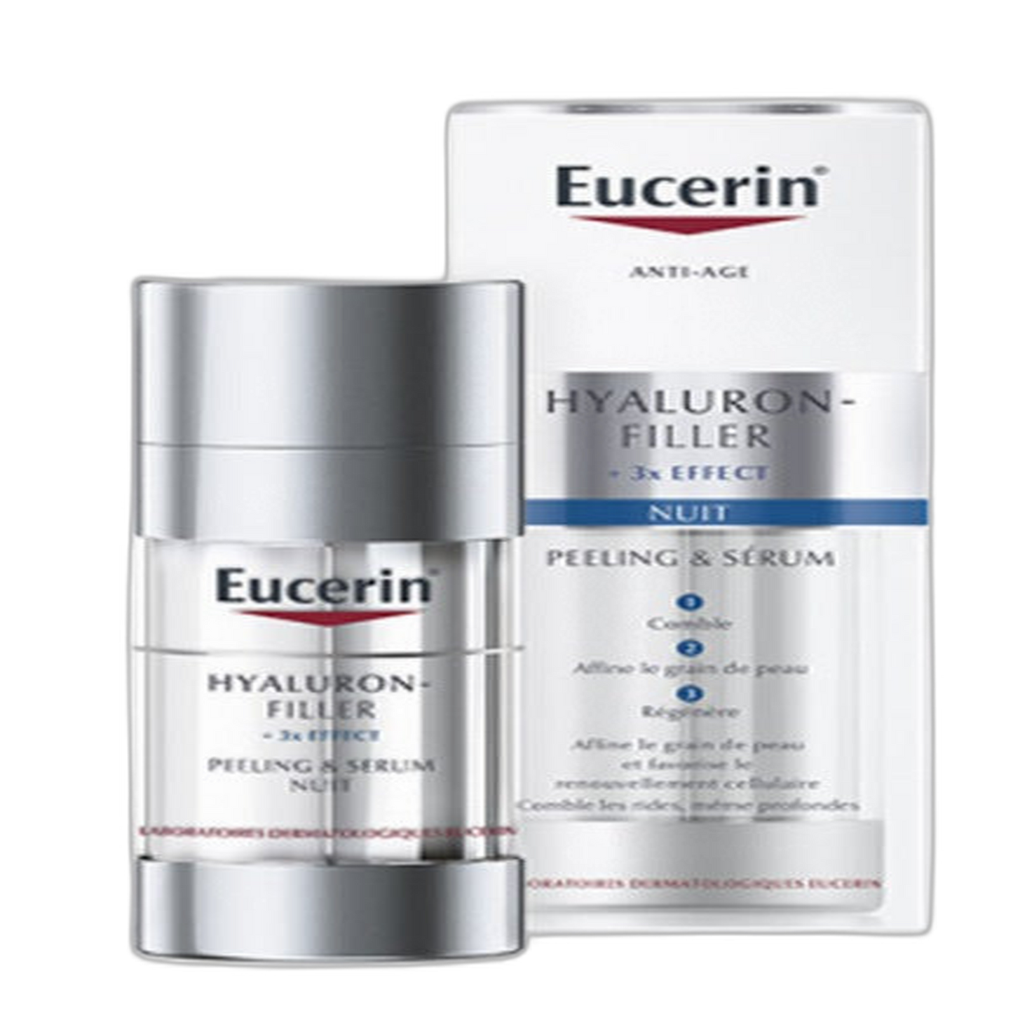 【Eucerin】透明质酸填充剂 +3倍效果去角质与夜间精华 30 mL <1.0 fl oz>