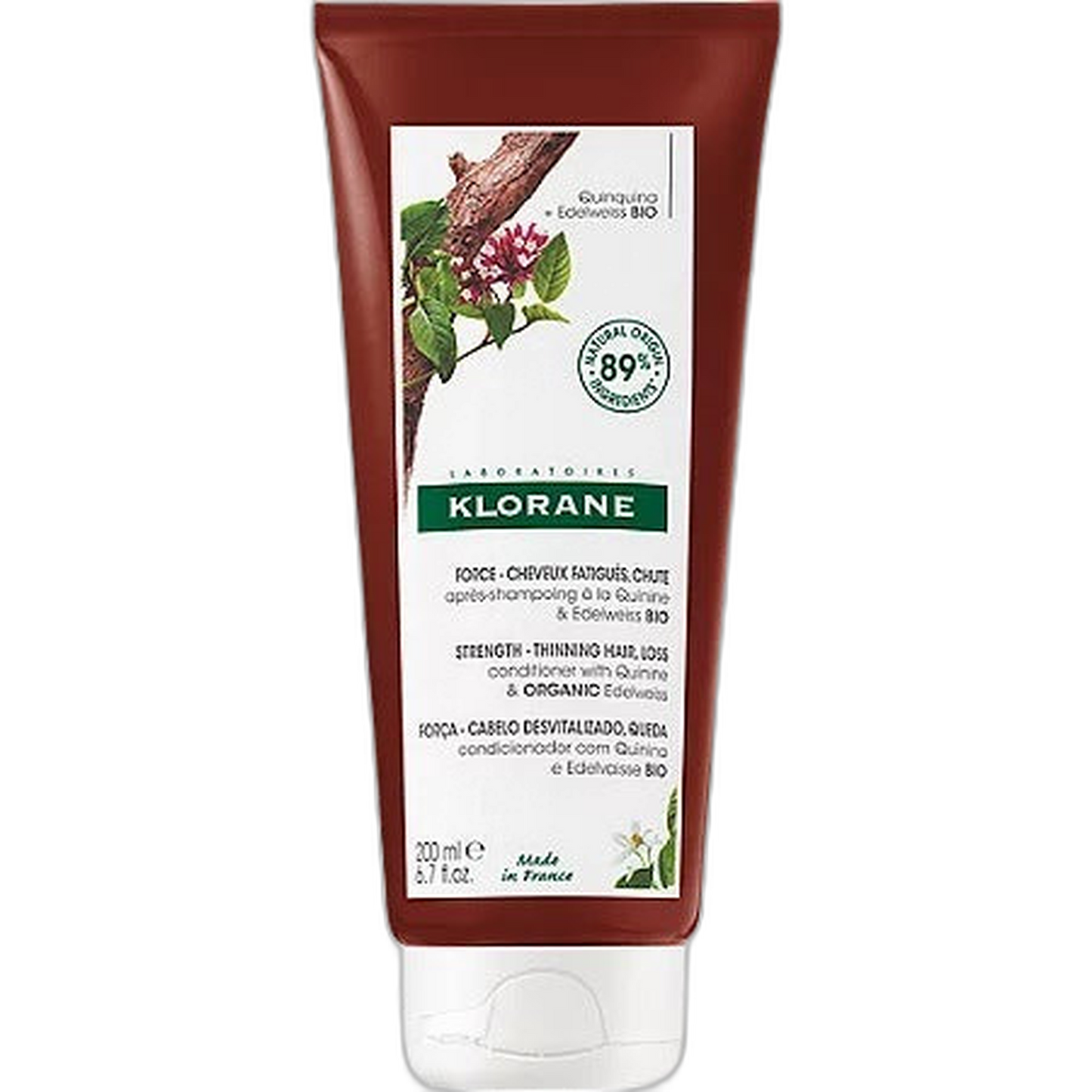 【Klorane】Après-shampooing Fortifiant Quinine Edelweiss 200 mL <6.8 fl oz>