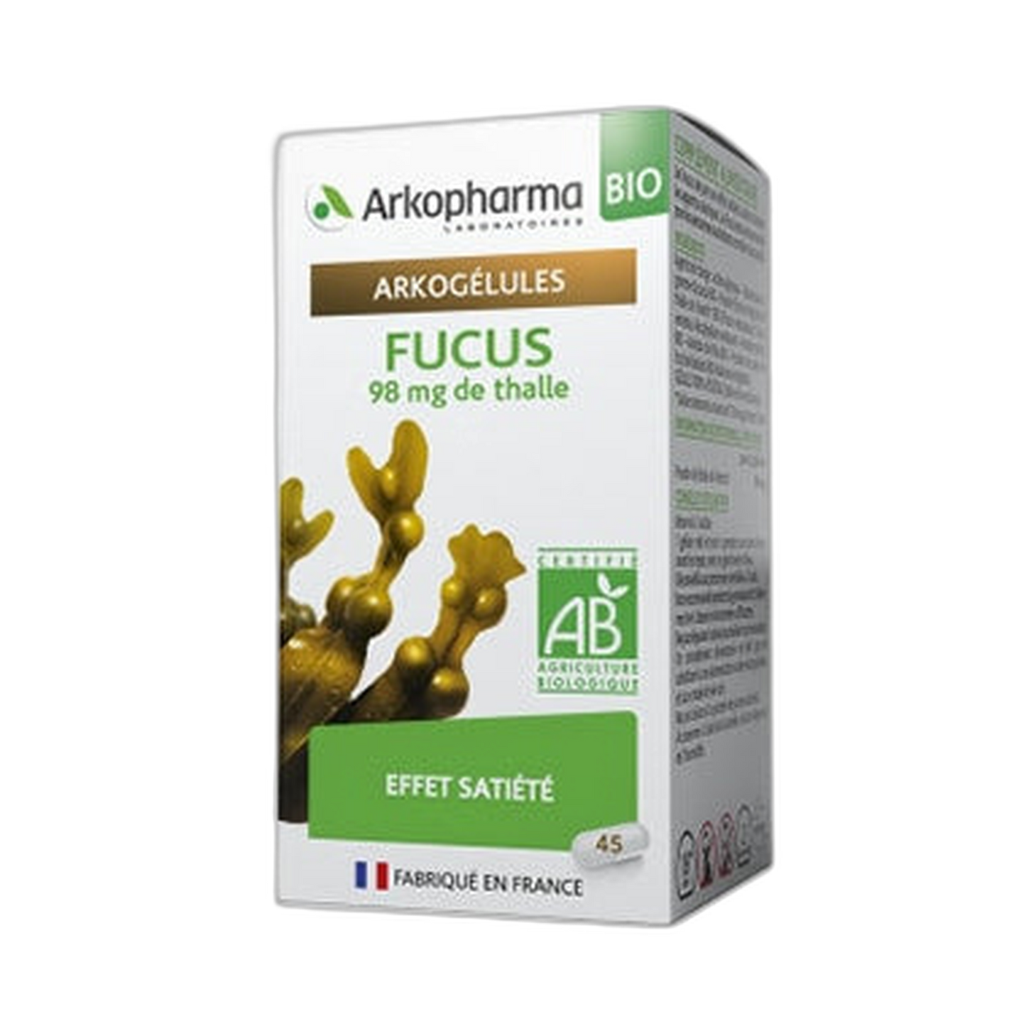 【Arkopharma】Arkogelules Fucus Satiety Effect 45 Capsules