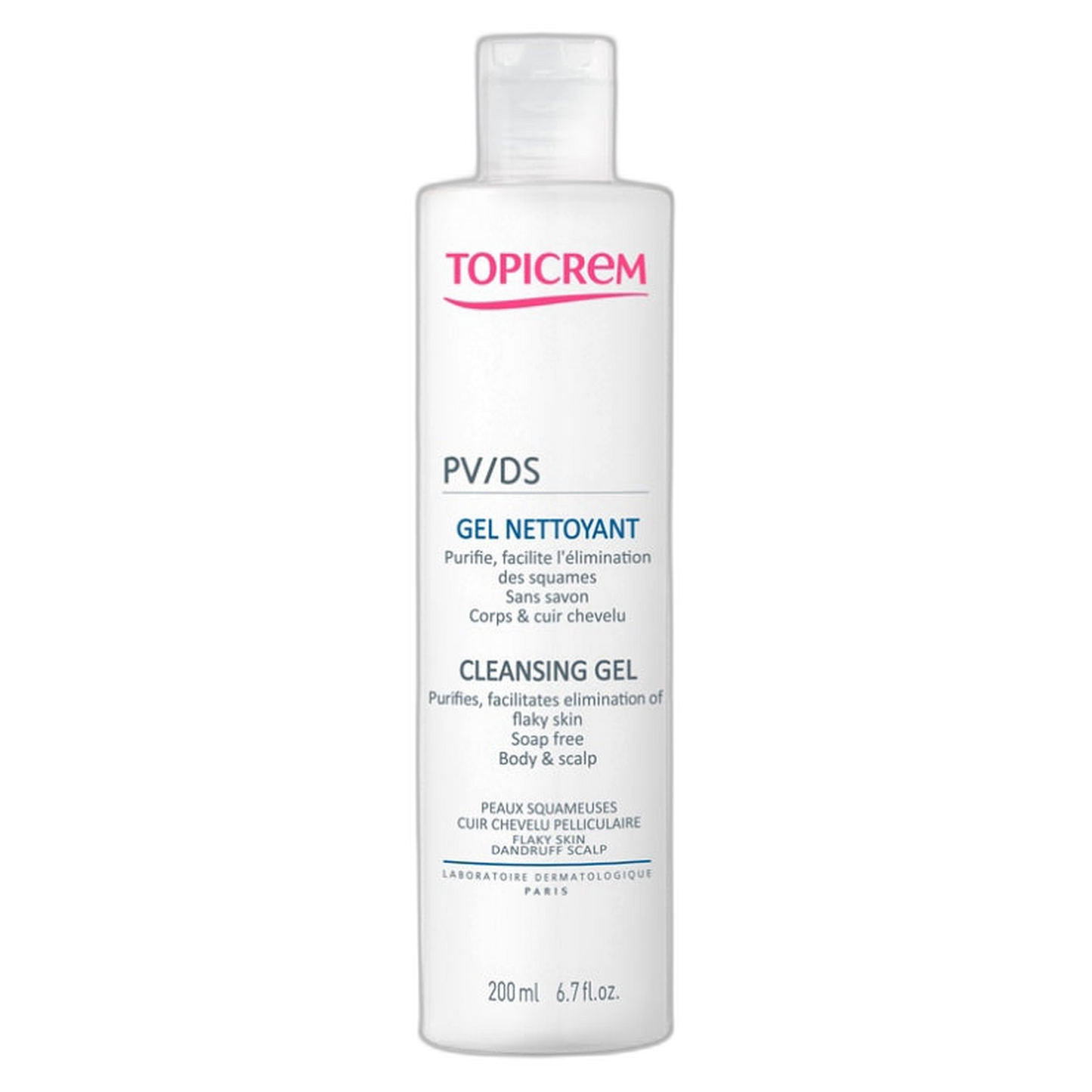 【Topicrem】PV/DS Cleansing Gel 200 mL <6.8 fl oz>