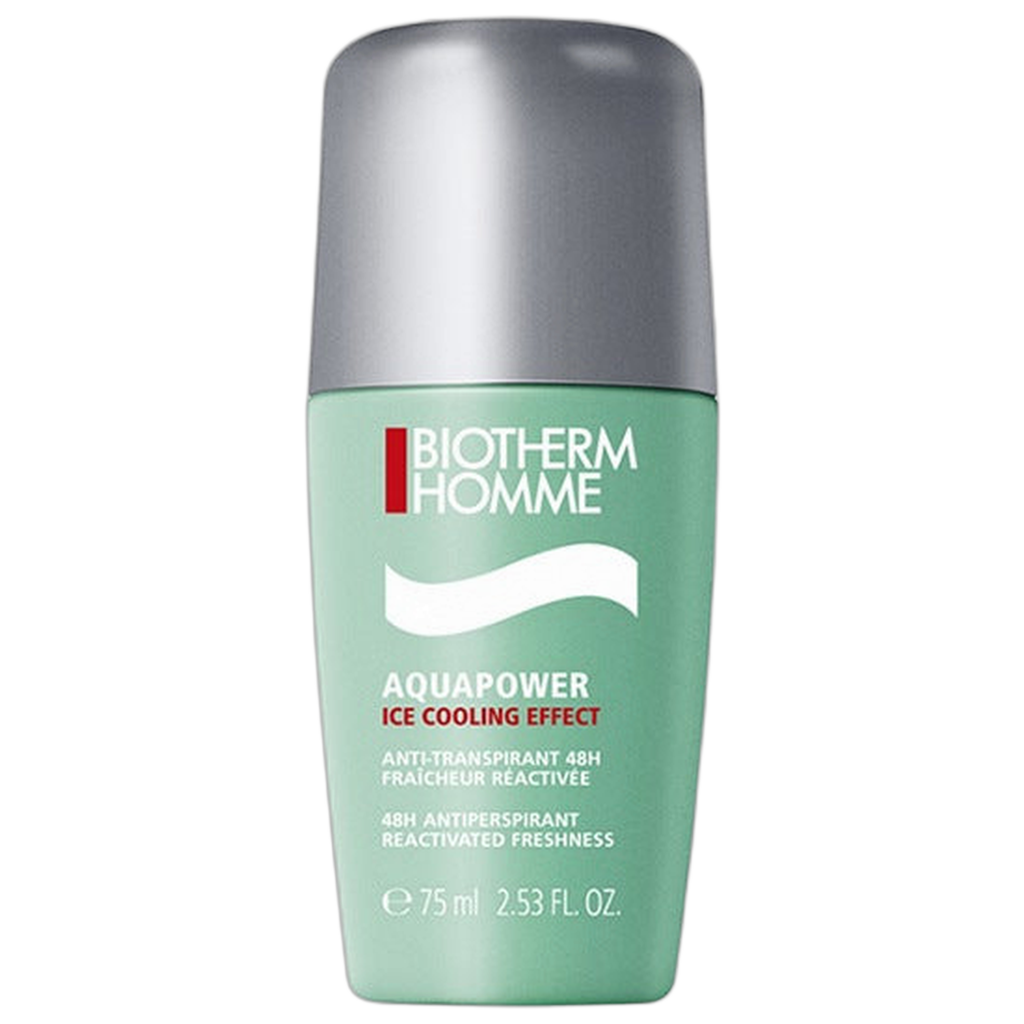 【Biotherm】옴므 아쿠아파워 아이스 쿨링 효과 항균 롤온 48H 75 mL <2.5 fl oz>
