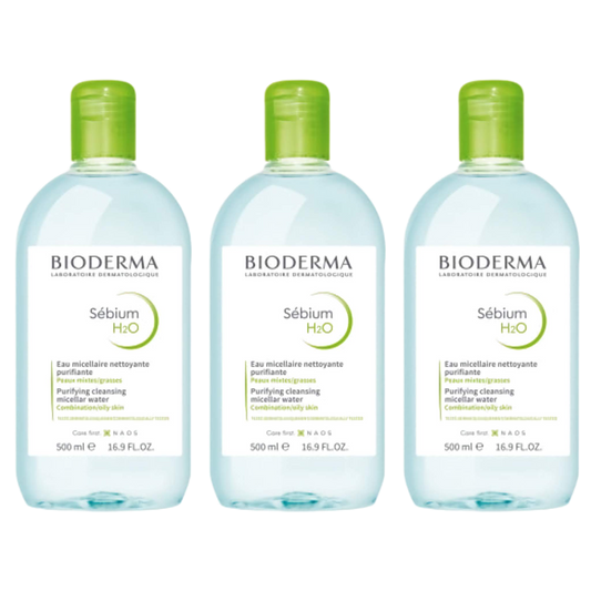 【BIODERMA】SEBIUM H2O 500ml <16.9 fl oz> 3pc
