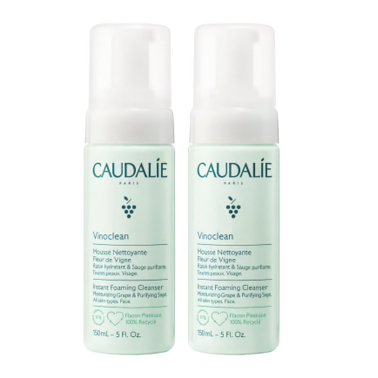 【Caudalie】Mousse Nettoyante Vionclean 150 mL <5.1 fl oz> Ensemble de 2 pièces