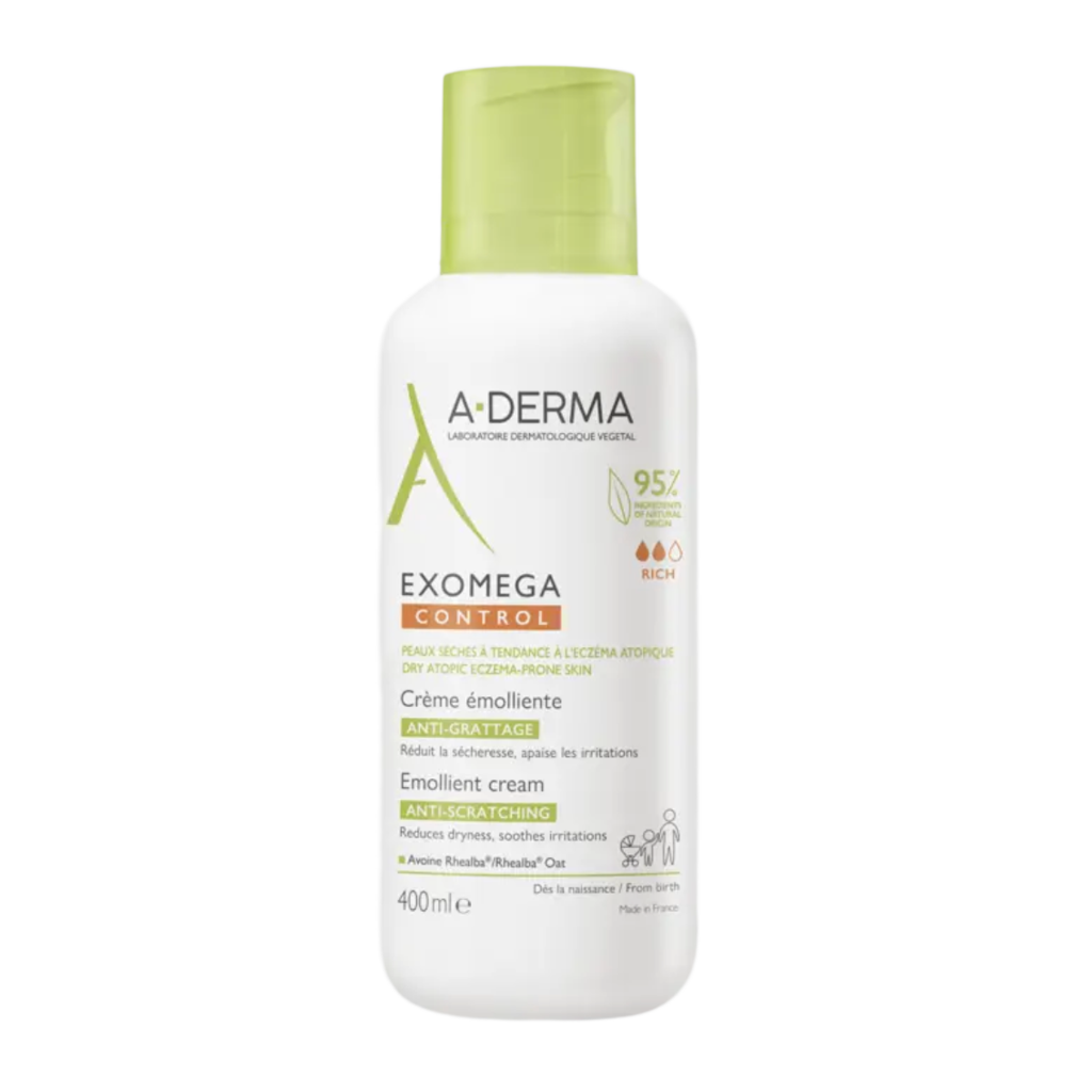 【A-DERMA】Exomega Control Emollient Cream Anti-Scratching Face & Body 400 mL <13.5 fl oz>