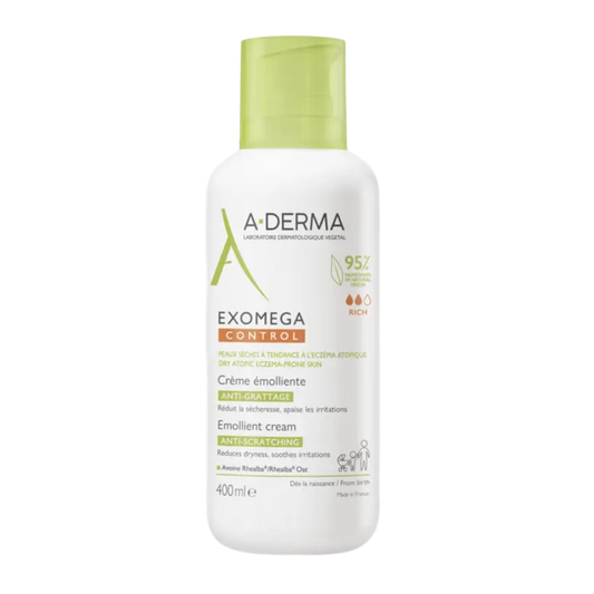 【A-DERMA】Exomega Control Emollient Cream Anti-Scratching Face & Body 400 mL <13.5 fl oz>