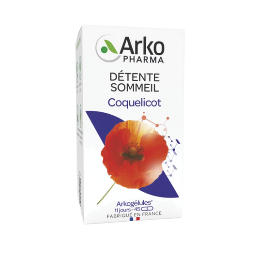 【Arkopharma】Arkogelules Poppy Relaxation Sleep 45 Capsules
