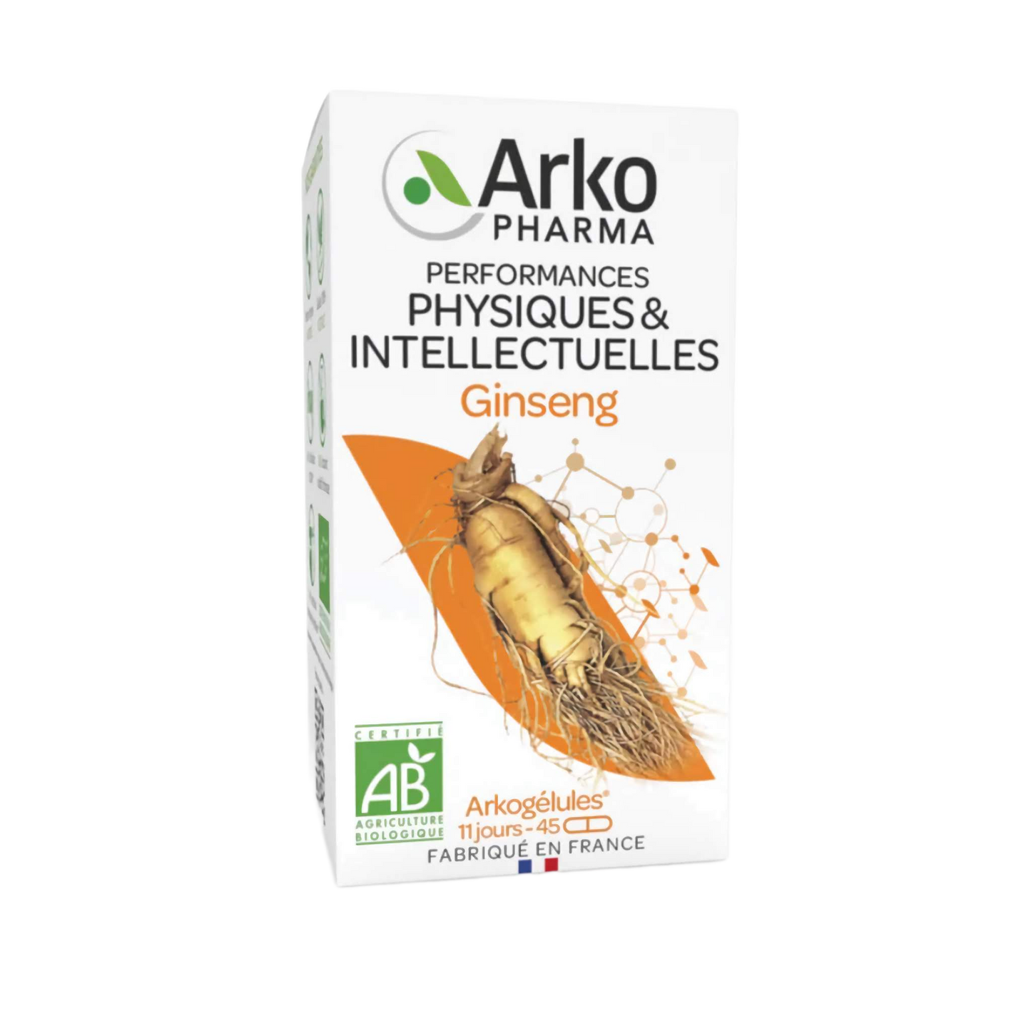 【Arkopharma】Arkogelules Ginseng 45 Capsules