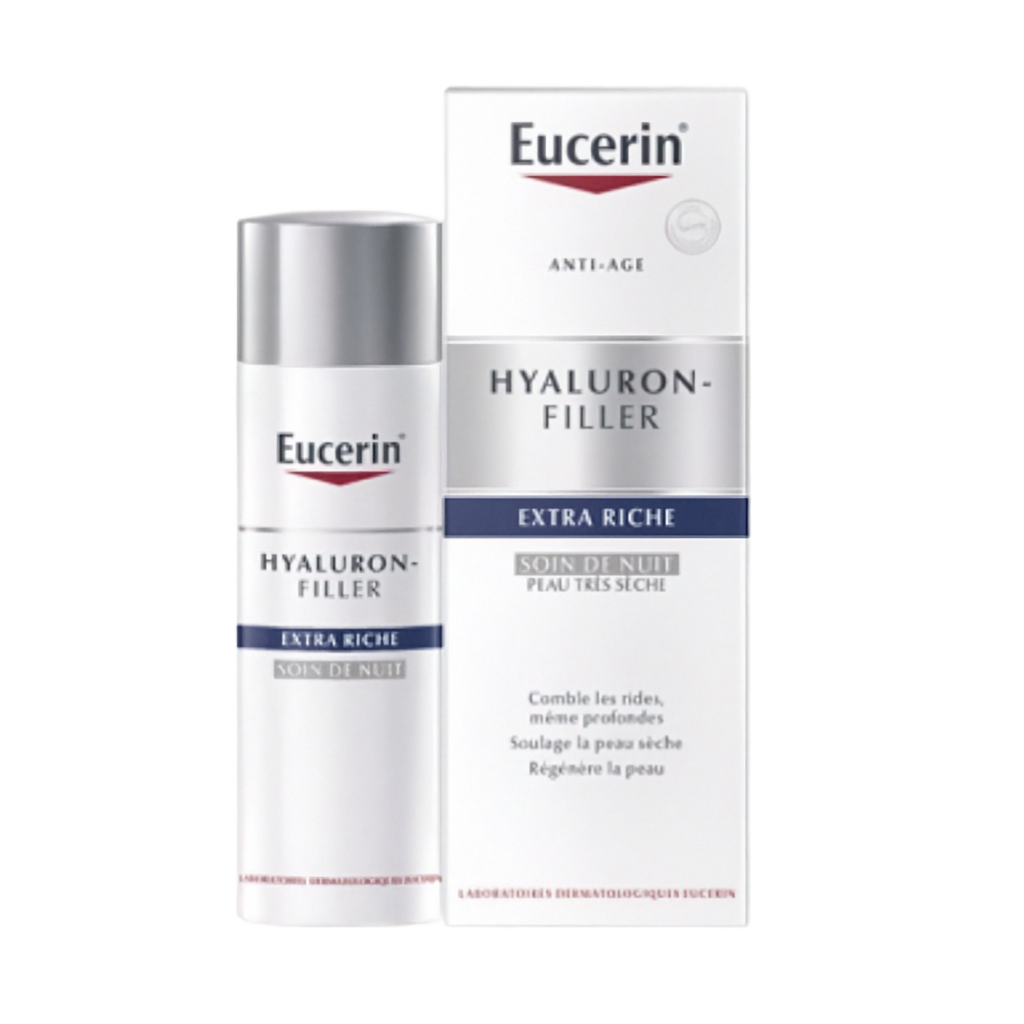 【Eucerin】透明質酸填充超滋潤夜間護理 50 mL <1.7 fl oz>
