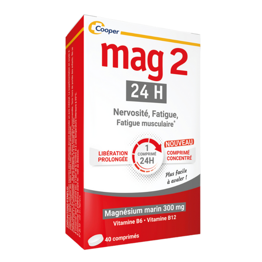 【Mag 2】24H Magnesium New Formula 40 Tablets