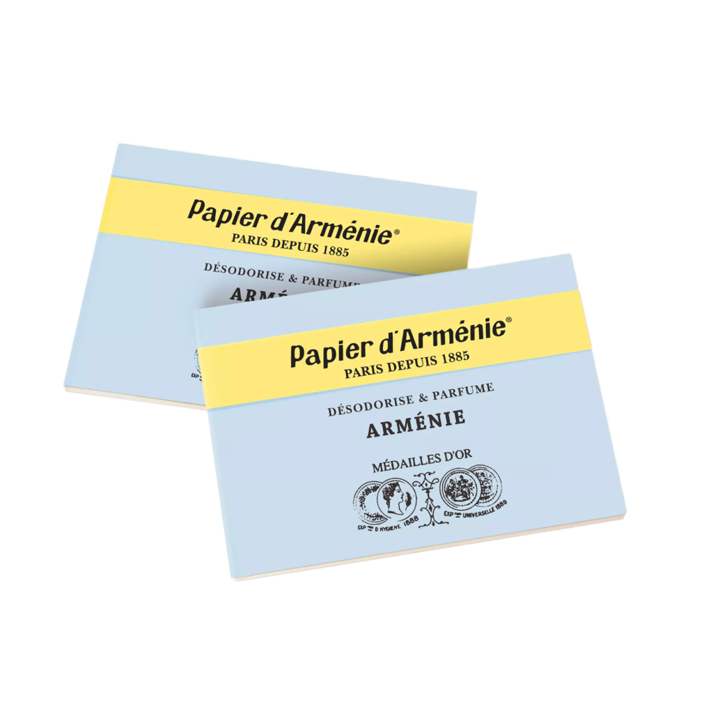 【Papier d'Arménie】Année de l'Arménie Incense Paper - 2 Booklets Set (Total 72 Strips)